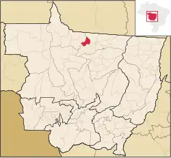Localização de Carlinda em Mato Grosso