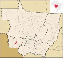 Localização de Jauru em Mato Grosso