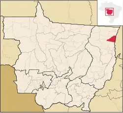 Localização de Luciara em Mato Grosso
