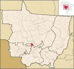 Localização de Nortelândia em Mato Grosso