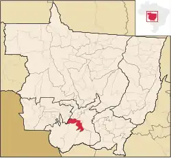 Localização de Nossa Senhora do Livramento em Mato Grosso