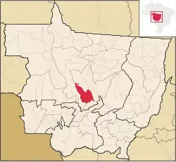 Localização de Nova Mutum em Mato Grosso