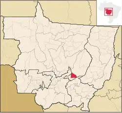 Localização de Planalto da Serra em Mato Grosso