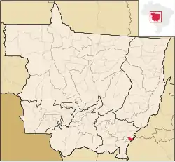 Localização de Ponte Branca em Mato Grosso