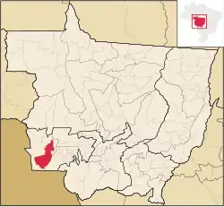 Localização de Pontes e Lacerda em Mato Grosso