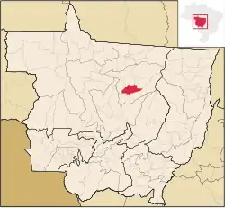 Localização de Santa Carmem em Mato Grosso