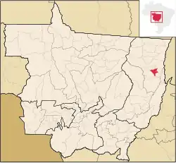 Localização de Serra Nova Dourada em Mato Grosso