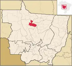Localização de Tabaporã em Mato Grosso