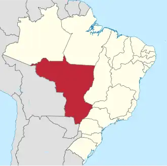 Localização de Mato Grosso do Sul