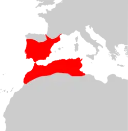 Mapa de distribuição