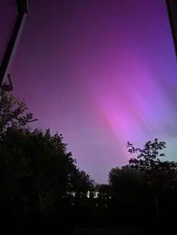 Aurora vista de East Sussex, Reino Unido