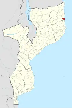 Localização do distrito em Moçambique