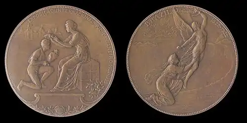 Medalha da Exposição feita por G. Devreese.