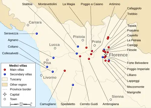 Localização das vilas