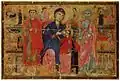 Madonna lactans entronizada com os santos Leonardo e Pedro e cenas da vida de São Pedro, c. 1270