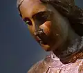 Detalhe de estátua-matriz de anjo da guarda