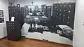 Sala do fundos com painel no prédio do Memorial da Resistência de São Paulo (SP)