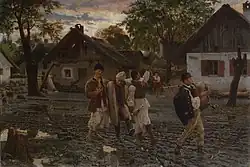 Irmãos Felizes, pintura, 1887