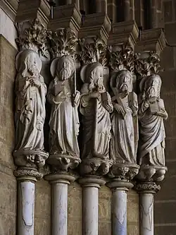 Mestre Pero (?), Apostolado, portal da Sé de Évora