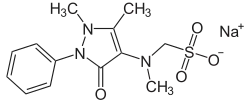 Estrutura química de Metamizol