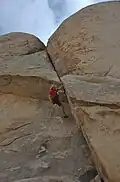 Michael Reardon numa escalada em solo