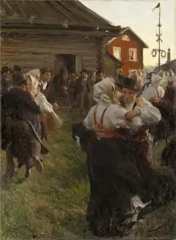 Baile da festa de verão Anders Zorn 1897