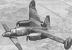 Miles M.39B exemplo de asa em tandem.