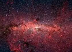 Imagem infravermelha do Telescópio Espacial Spitzer