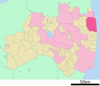 Localização de Minamisoma