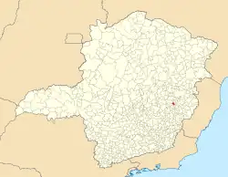 Localização de Bugre em Minas Gerais