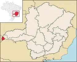 Localização de Carneirinho em Minas Gerais