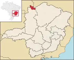 Localização de Formoso em Minas Gerais