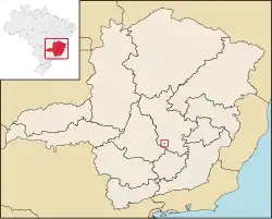 Localização de Mário Campos em Minas Gerais