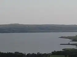 O lago Sharpe e o Missouri, Dakota do Sul