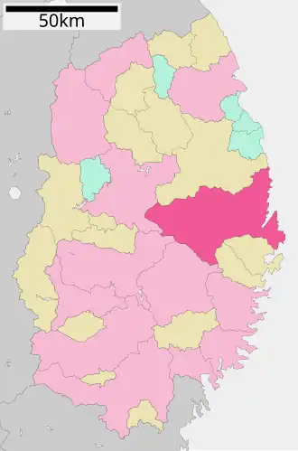 Localização de Miyako