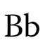 B em Romano moderno