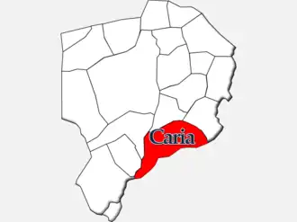 Localização no município de Moimenta da Beira