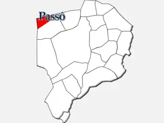 Localização no município de Moimenta da Beira