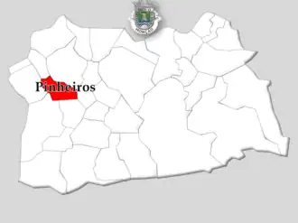 Localização no município de Monção