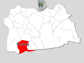 Localização no município de Monção