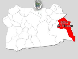 Localização no município de Monção