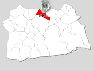 Localização no município de Monção