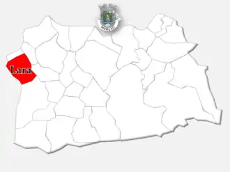 Localização no município de Monção