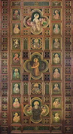 Teto da basílica abacial, Mosteiro de São Bento (São Paulo, Brasil)