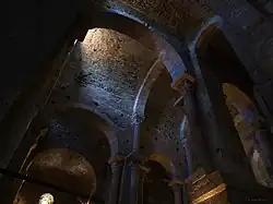 Arco duplo em abóbada de berço, 1022. Sant Pere de Rodes (Alt Empordà)