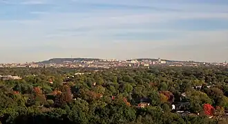 Monte Royal vista pela face norte