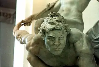 Detalhe da obra Idealità e materialismo.