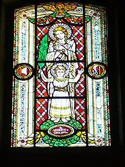 Vitral de Ciríaco e Julita.