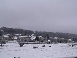 Visão panorâmica do município durante a estação de inverno de 2011