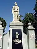 Monumento aos mortos em 1939 no cemitério